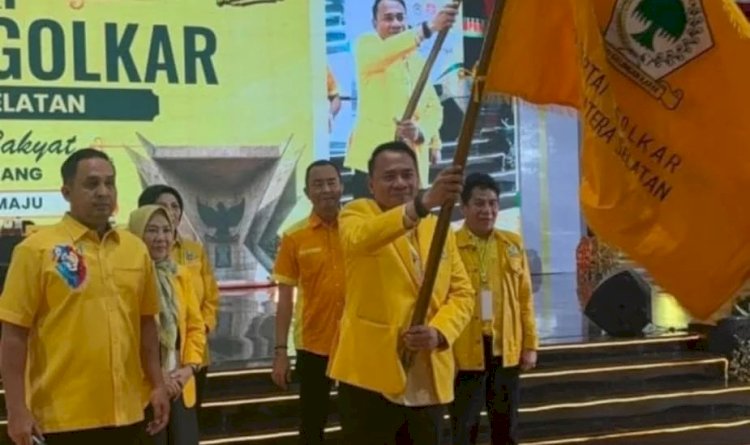 Aklamasi 23 Suara, Andie Dinialdie Pimpin Golkar Sumsel